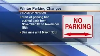 Kenmore adapts winter parking ban