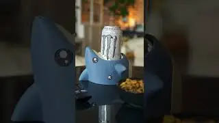 🦈 The CUTEST Shark Can Holder You&rsquo;ve Ever Seen! | 3D Printed with Love  #3dprinting #bambulab