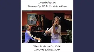 Gates: Romance Op. 81, No. 1 for Violin & Piano