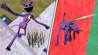Poppy Playtime Catnap NPC Ragdolls Physics Compilation #100 | Overgrowth