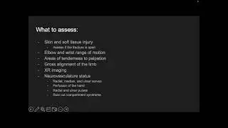 OSIG | Student Fracture Lectures #1   Upper Limb April 2024