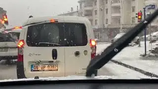 Ankara’ya yılın İlk karı yağdı ;)