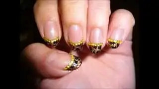 Crackle French Manicure