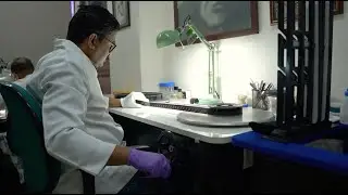 The process of restoring a film.