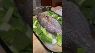 Whole steamed MU! Chinese ish style 🤤