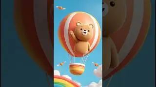 Animal Train Adventure &ndash; Sky Balloon Festival AI | Cute 3D Cartoon for Kids