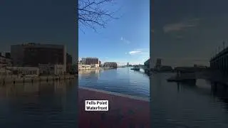 MOVING to Fells Point | Fells Point waterfront from the promenade #fellspoint #baltimore #maryland