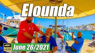 Elounda, Crete Greece 2021, Walking tour