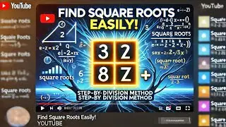 Finding square root by division method|HSTR GPSTR TET CTET #youtube #mathematics