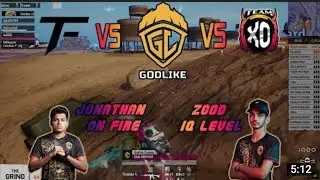 Godlike vs forever 🔥 Godlike vs Team XO 🏆 Jonathan on 1400+ damage 🇮🇳