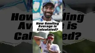 HOW BOWLING AVERAGE IS CALCULATED? #shorts