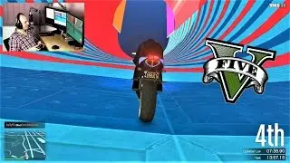 M-a rupt! Cursa HARD pe verticala 90&deg;.  Funny Moments. GTA 5 Online