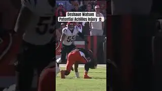 Cleveland Browns Deshaun Watson Achilles Injury 🤦🏾&zwj;♂️ #deshaunwatson #browns #nflsunday #shorts