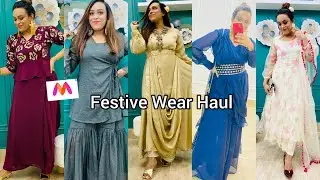 Myntra Festive Wear Haul || Gown ~ Kurta Set ~ Clothing Set ~ Sharara Set || Inddus ~ Varangaa ||
