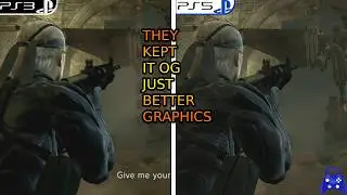 PS5 Vs PS3 Metal Gear Solid 4 Remaster Graphics Comparison.