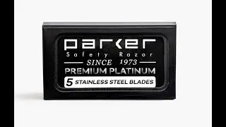 Żyletka  Parker Premium Platinium w maszynce Edwin Jagger 3one6