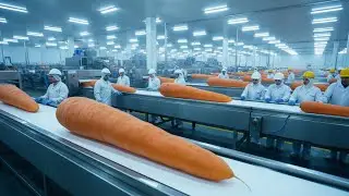 How Industrial Factories Process Carrots &mdash; Inside a 24/7 High-Speed Food Production Line