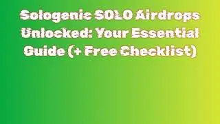 Get Free Sologenic SOLO Airdrop  |  Discover Sologenic SOLO Airdrop Exchange Options