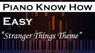 Stranger Things Theme -  Easy Piano Tutorial