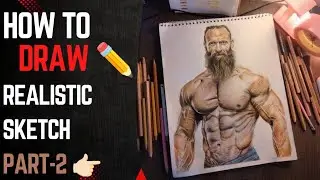 Muscle Drawing Tutorial | How to Draw a Realistic Body with a Pencil (Part 2)