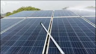Solar panel cleaning system