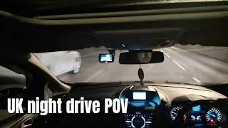Ford C-Max UK night drive POV