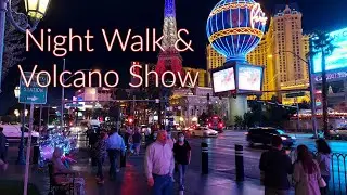 Walking the Las Vegas Strip, & Mirage Volcano Show (December 2021) 🚶&zwj;♂️🚶&zwj;♀️🔥