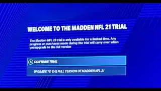 Madden 21 Update - The Free Trial Has Broke The Game
