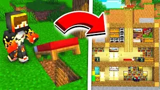 I Hacked My Friend's Secret Base 😱In Minecraft