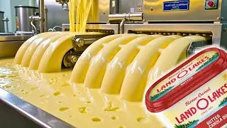 How Butter is Made in a Factory - The Process of Making Unsalted Butter in a Factory