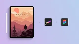 Procreate + Figma | Parallax effect animation on iPad Pro 🔥