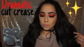 Dramatic Red Cut Crease | Glambyemerita