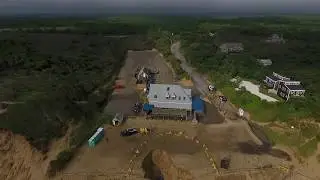 Drone footage of car that falls into Cape Cod sand dune after it collapses