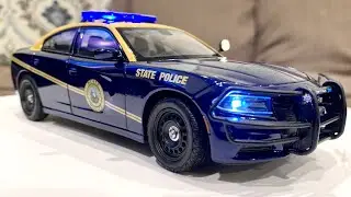 West Virginia State Police Welly Diecast 1/27 Scale Custom Built with LED Lights Display Video