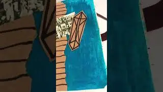 Art Journal Painting #journal #art #creative #painting #scrapbook #shorts #easyart #youtubeshorts