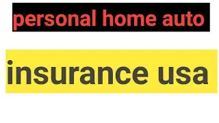 Personal home auto insurance in USA 2023|zain vlogs