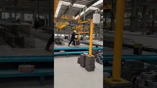 Folding jib crane for 50kg product #crane #minicrane #jibcrane #manipulator #importexportchina #fyp