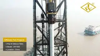 Juwei JWY300 Offshore Hydraulic Pile Hammer Hammer #piling #hammer #piledriver