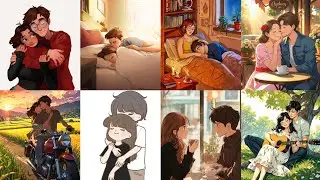 Couple Cartoon Aesthetic Romentic photos ✨ posses Ideas|| Couple Wthup and snapchat images ideas