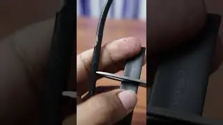 How to repair damaged insulation with heat shrink tube? #diy