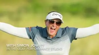 Holly Clyburn in the Simon Jowitt Golf Performance Studio