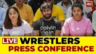 LIVE Wrestlers Press Conference: Wrestlers Protest | Brijbhushan Singh | India Today LIVE |LIVE News