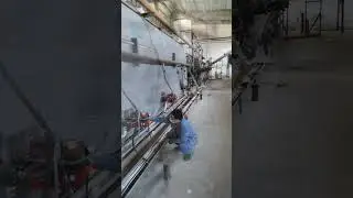 Fully automatic waste rubber tyre pyrolysis machine customer site-tire to oil production line