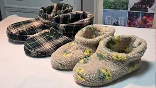 How to make washable fabric slippers | Free pattern included