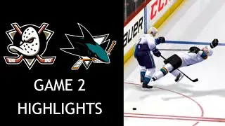 Round 1, Game 2 - Sharks @ Ducks - NHL 14 Predictions