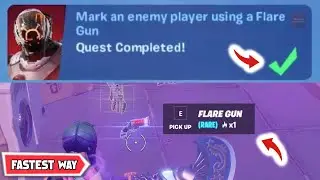 Mark an enemy player using a Flare Gun | How to Mark an enemy player using a Flare Gun in Fortnite