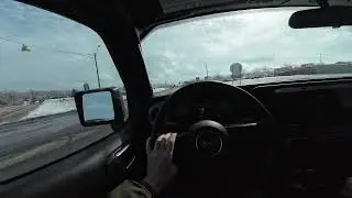Ice storm Middle Tennessee 2025 Jeep Wranler sport POV ride #snow #ice #fyp