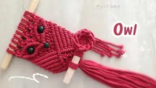 New Macrame owl wallhanging 2024 || macrame animals 🦉#viralvideo #diy#trending