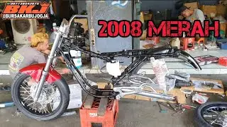 PART 1 RX KING MERAH CIREBON bikin unit + restorasi bursakarbujogja