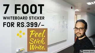 Whiteboard sticker on a Budget || Whiteboard sticker setup